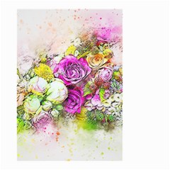 Flowers Bouquet Art Nature Small Garden Flag (two Sides) by Nexatart