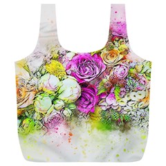 Flowers Bouquet Art Nature Full Print Recycle Bags (l)  by Nexatart