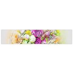 Flowers Bouquet Art Nature Small Flano Scarf by Nexatart