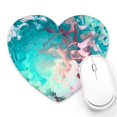 Background Art Abstract Watercolor Heart Mousepads by Nexatart