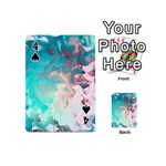 Background Art Abstract Watercolor Playing Cards 54 (Mini)  Front - Spade4