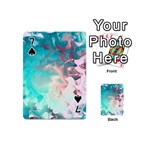 Background Art Abstract Watercolor Playing Cards 54 (Mini)  Front - Spade7