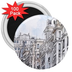 Architecture Building Design 3  Magnets (100 pack)