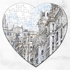 Architecture Building Design Jigsaw Puzzle (heart) by Nexatart