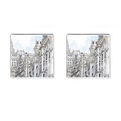 Architecture Building Design Cufflinks (Square)