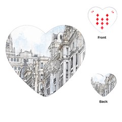 Architecture Building Design Playing Cards (Heart) 