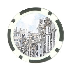 Architecture Building Design Poker Chip Card Guard