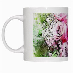 Flowers Bouquet Art Nature White Mugs by Nexatart