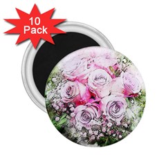 Flowers Bouquet Art Nature 2 25  Magnets (10 Pack)  by Nexatart