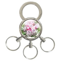 Flowers Bouquet Art Nature 3-ring Key Chains by Nexatart