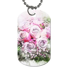 Flowers Bouquet Art Nature Dog Tag (one Side) by Nexatart