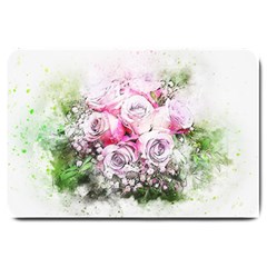 Flowers Bouquet Art Nature Large Doormat  by Nexatart