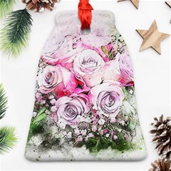 Flowers Bouquet Art Nature Bell Ornament (two Sides)