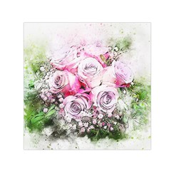 Flowers Bouquet Art Nature Small Satin Scarf (square) by Nexatart