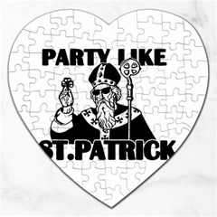  St  Patricks Day  Jigsaw Puzzle (heart) by Valentinaart