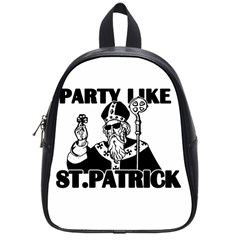  St  Patricks Day  School Bag (small) by Valentinaart