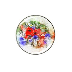 Flowers Bouquet Art Nature Hat Clip Ball Marker (4 Pack) by Nexatart