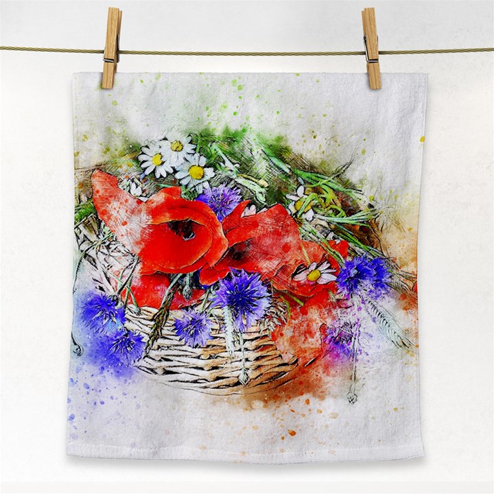 Flowers Bouquet Art Nature Face Towel