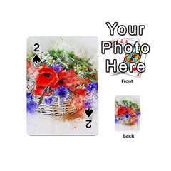 Flowers Bouquet Art Nature Playing Cards 54 (mini)  by Nexatart