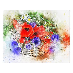 Flowers Bouquet Art Nature Double Sided Flano Blanket (large)  by Nexatart