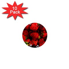 Strawberry Fruit Food Art Abstract 1  Mini Magnet (10 pack) 