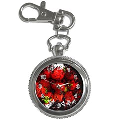 Strawberry Fruit Food Art Abstract Key Chain Watches