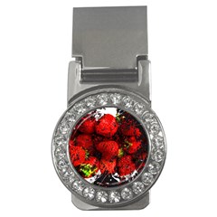 Strawberry Fruit Food Art Abstract Money Clips (CZ) 