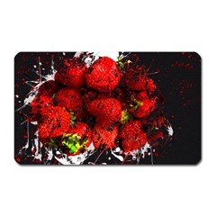 Strawberry Fruit Food Art Abstract Magnet (Rectangular)