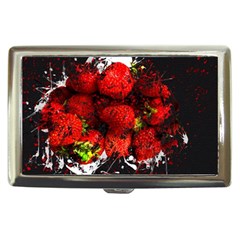 Strawberry Fruit Food Art Abstract Cigarette Money Cases