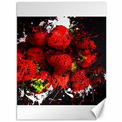 Strawberry Fruit Food Art Abstract Canvas 36  x 48  