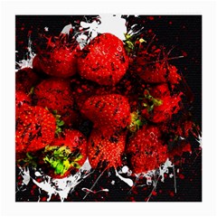 Strawberry Fruit Food Art Abstract Medium Glasses Cloth