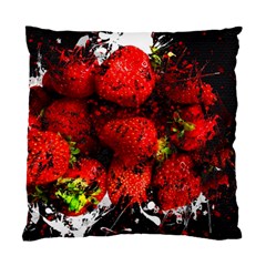 Strawberry Fruit Food Art Abstract Standard Cushion Case (Two Sides)