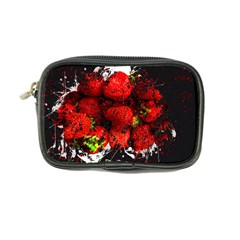 Strawberry Fruit Food Art Abstract Coin Purse