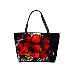 Strawberry Fruit Food Art Abstract Shoulder Handbags