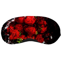 Strawberry Fruit Food Art Abstract Sleeping Masks by Nexatart