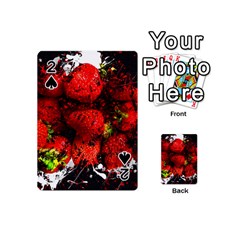 Strawberry Fruit Food Art Abstract Playing Cards 54 (Mini) 