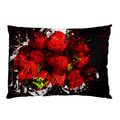 Strawberry Fruit Food Art Abstract Pillow Case (Two Sides)