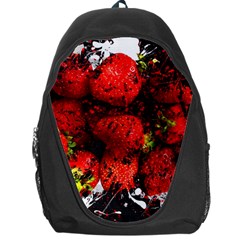 Strawberry Fruit Food Art Abstract Backpack Bag