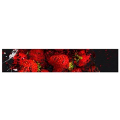 Strawberry Fruit Food Art Abstract Small Flano Scarf