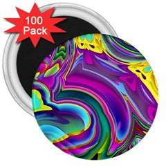 Background Art Abstract Watercolor 3  Magnets (100 Pack) by Nexatart