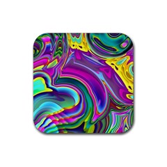 Background Art Abstract Watercolor Rubber Coaster (square)  by Nexatart