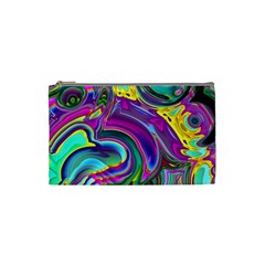 Background Art Abstract Watercolor Cosmetic Bag (small)  by Nexatart