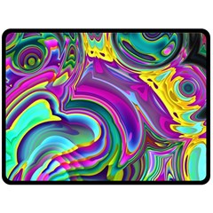 Background Art Abstract Watercolor Double Sided Fleece Blanket (large)  by Nexatart