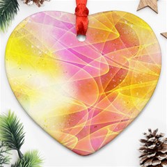 Background Art Abstract Watercolor Heart Ornament (two Sides) by Nexatart