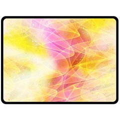 Background Art Abstract Watercolor Double Sided Fleece Blanket (large) 