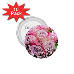 Flowers Bouquet Wedding Art Nature 1 75  Buttons (10 Pack) by Nexatart