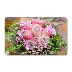 Flowers Bouquet Wedding Art Nature Magnet (rectangular) by Nexatart