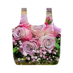 Flowers Bouquet Wedding Art Nature Full Print Recycle Bags (m)  by Nexatart