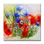 Flowers Bouquet Art Nature Tile Coasters Front