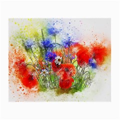 Flowers Bouquet Art Nature Small Glasses Cloth by Nexatart